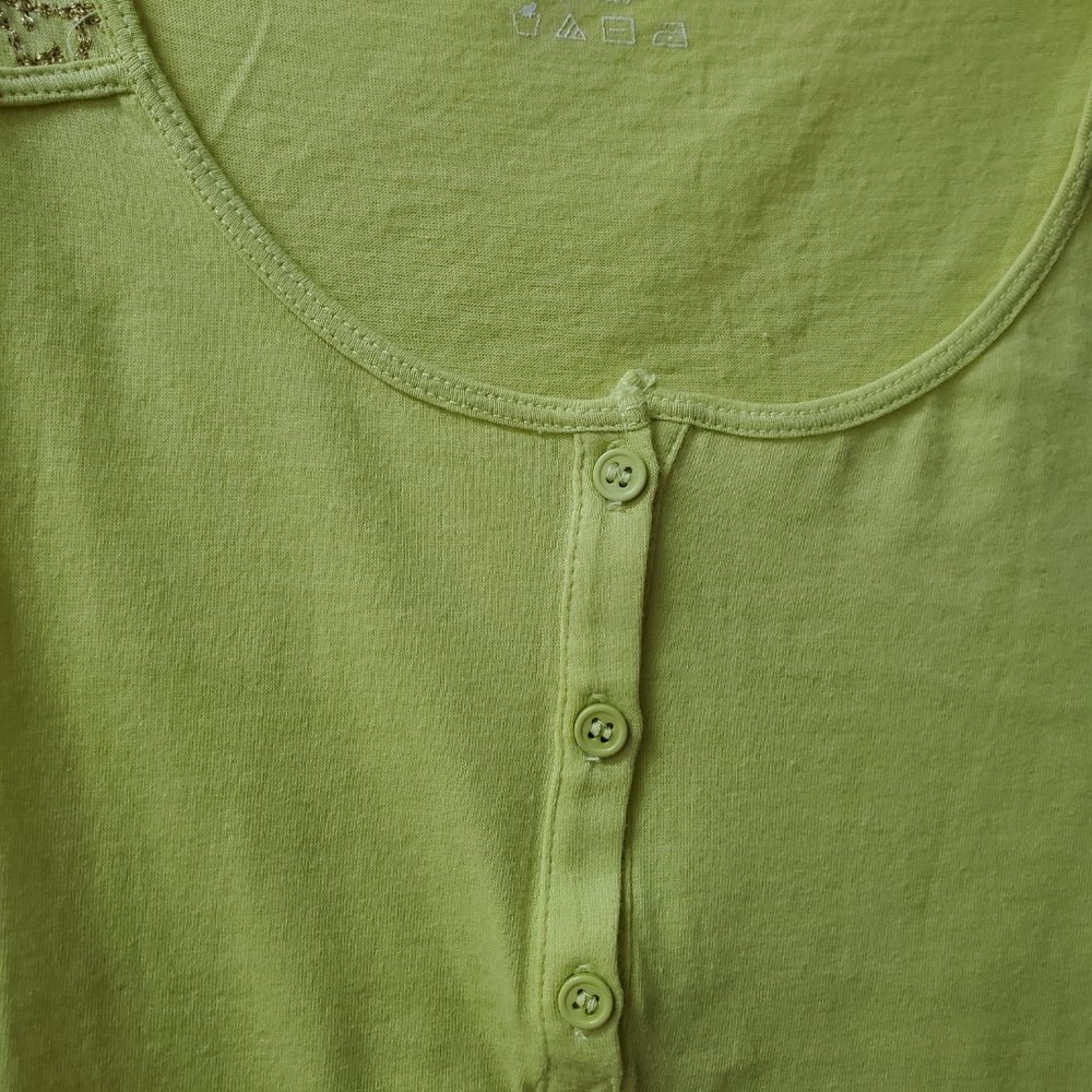 BANDOLINO CELERY GREEN LIGHT TOP - Picture 3 of 5